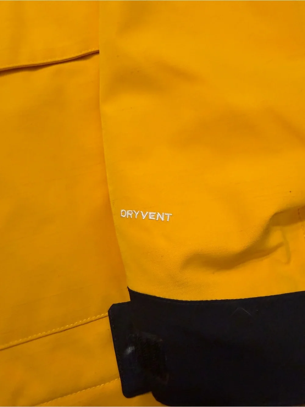 The North Face Men’s Yellow and Black Insulated Hooded Jacket size XL